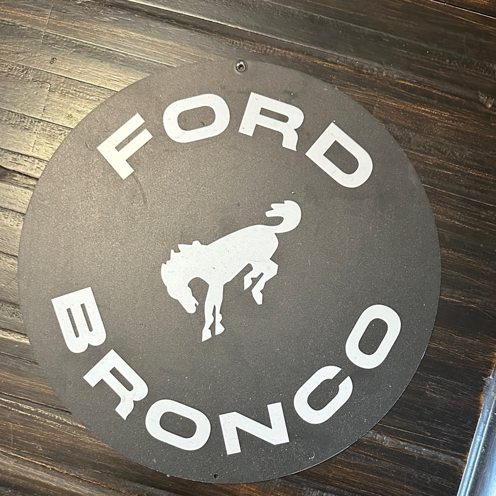 Ford Bronco Black and White Wall Art